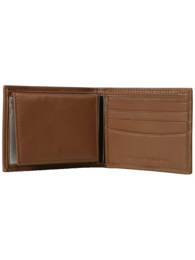 Tommy Hilfiger Men's Leather Passcase Wallet - Tan